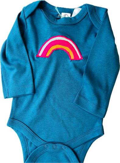 Updated blue Rainbow Organic Bodysuit