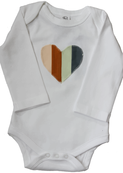 Heart Organic Bodysuit